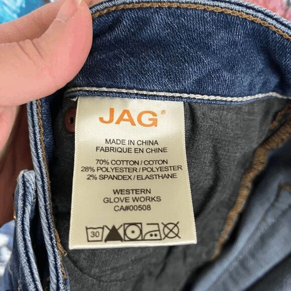 Jag Jeans Low Rise Slim Leg Size 2  Indigo Wash - Picture 7 of 9